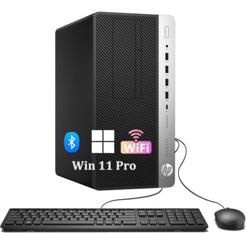 HP ProDesk 600 G3 Mini-Tour Ordinateur de Bureau, Intel Core i7-6700, 16 Go de RAM, SSD de 512 Go,…