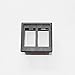X-Haibei 2pcs Rocker Switch Panel Switch Holder Housing Kit Black Plastic