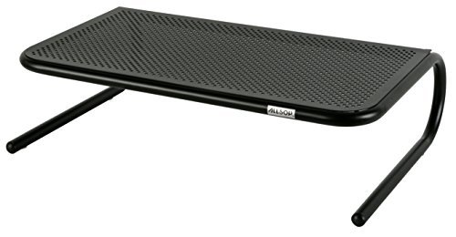 Metal Art Monitor Stand, 18 1/2 x 12 1/4 x 5 1/4, Black
