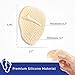 COOLKESI 6 Pairs Metatarsal Pads, Soft Gel Insole Ball of Foot Cushions, Reusable Silicone Foot Pads, All Day Pain Relief and Comfort, One Size Fits Shoe Inserts for Women and Men
