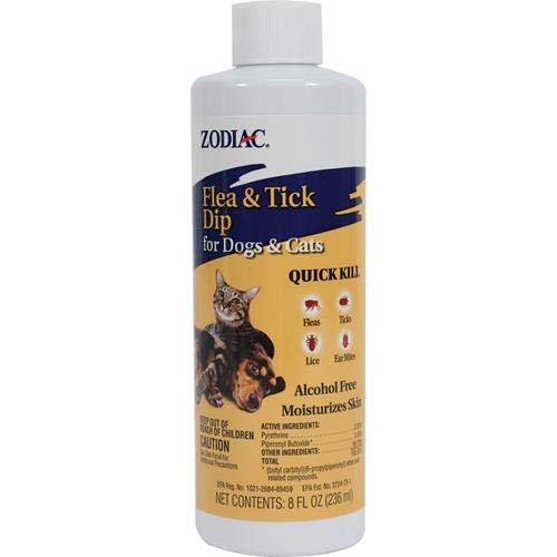 Zodiac Flea and Tick Dip For Dogs and Cats, 8-Ounce