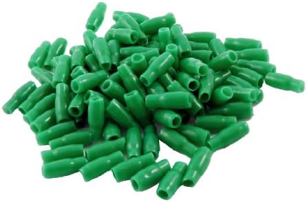 uxcell 100 Pcs Green Soft Plastic Battery Terminal Boots Insulated Covers