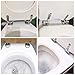 Lystin Toilet Seat Hinges Replacement Parts with Fittings, Pair of Zinc alloy Finished Replacement Hinges Adjustable Toilet Seats Hinges with Bolts and Nuts