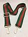 Seearay Crossbody Bag Strap Replacement Handbags Strap Universal Purse Guitar Strap Adjustable Shoulder Strap (Green+Red)