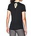 Under Armour Women's HeatGear CoolSwitch Short Sleeve, Black (001)/Metallic Silver, Small