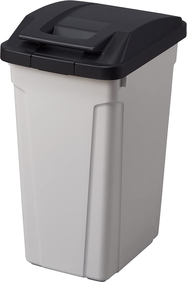 アスベル ゴミ箱 日本製 屋外 フタ付 ロック付き ハンドル付分別ダストボックス45L ブラック 幅31.5×奥行42.3×高さ61.8cm商品画像