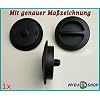 2 x tankdeksel LPG voor autogas, tanksluiting, Tomasetto Dish, M10