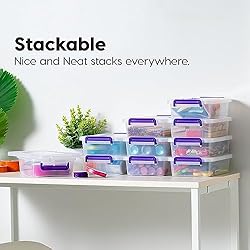 IRIS USA 3 Qt. Plastic Craft Storage Container Bins