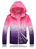 Unisex Anti UV Lightweight Quick Dry Ultra Thin Colorful Skin Windbreaker Breathable Hooded Jackets