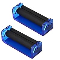 GOSONO 2Pc New 70mm Roller Hand Cigarette Maker Easy Manual Tobacco Rolling Machine Tools Smoking Pipes