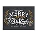 Celebrate the Season Chalkboard Christmas Card Assortment Pack / 25 Greeting Cards Set / 5 Holiday Designs Versed Inside With White Envelopes