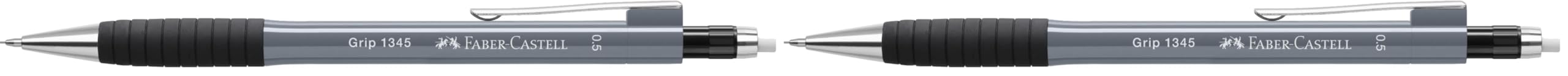 Faber-Castell Mechanical Pencil Grip 1345 0.5mm Stone Grey (Pack of 2)