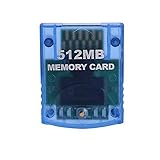 Mekela Memory Card 512MB (8192 Blocks) Compatible Nintendo Wii Gamecube Game Cube NGC GC (Blue)