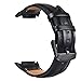 TOROTOP Compatible for Samsung Gear S2 Watch Band, Leather Replacement Band with Stainless Steel Connector for Compatible for Samsung Gear S2 Sport Smart Watch Band SM-R720/R730(NOT FIT SM-R732)