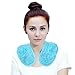 Ice Pack for Neck Shoulder with Soft Plush Backing, Cooling Neck Wrap with Reusable Gel Beads, Hot/Cold Pack Therapy for Neck Pain Relief,Sore Shoulder and Stiff Muscles [Blue]