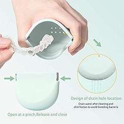 Retainer Case,2023 Upgraded Denture Case with Vent