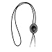 HUABOLA CALYN Round Handmade Bolo tie Black Upgrade Western Cowboy Bola tie for men and women