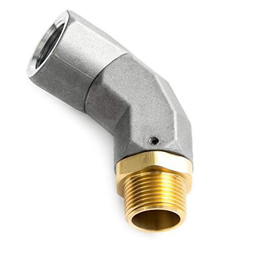 Autone Car Oil Pipe Connector,3/4" 360 Degree Universal Rotary Oil Pipe Connector Fuel Transfer Hose Joint