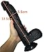 Deluxe Fantasy Strap-on Dildo with Big Long Silicone Dildo with Stout Glans, Harness with Detachable Strapon Penis – Sex Toys for Lesbians – 33.5 cm in Length and 5.5 cm in Diameter,Blackthumb 3