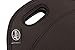 Noosa Life LARGE Neoprene Lunch Bag Insulated Tote - 5 Design Options - Heavy Duty Zipper - Premium Stitching -13 x 12.5 x 6.5 inches - Lunch Bag for Men Women Kids - Best Travel Bag (Black)