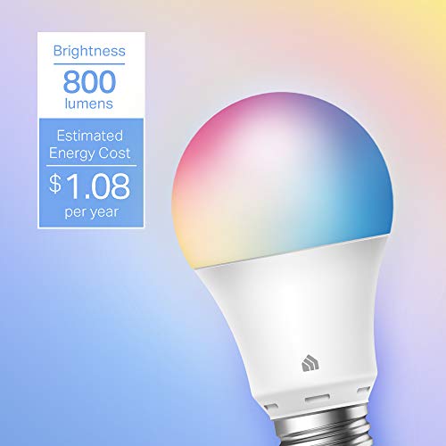 Kasa Smart Light Bulbs, Full Color Changing Dimmable Smart WiFi Bulbs Compatible with Alexa and Google Home, A19, 9W 800… - Image 3