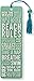 Beach Rules Beaded Bookmark