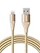 Anker Powerline+ II Lightning Cable (6ft), MFi Certified for Flawless Compatibility with iPhone X/8/8 Plus/7/7 Plus/6/6 Plus/5/5S and More(Gold)