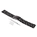 VIMVIP 22mm Stainless Steel Watch Band For Samsung Galaxy Gear 2 R380, Gear 2 Neo R381, Gear 2 Live R382, LG G Watch W100, W110+ 3 Stainless Steel Pins Tool (Black)