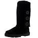 Womens 3 Button Knitted Cardy Snow Fur Lined Rain Flat Winter Boots