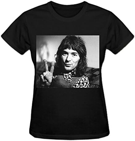 FGEXYZ Custom BOBBY KEYS & IAN McLAGAN Sounds Of Stones Sidemen Womens T-shirt Cotton O neck Black