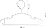 Northern Brothers Baby Coat Hangers 40 Pack White Non-Slip 26x15 cm view 2