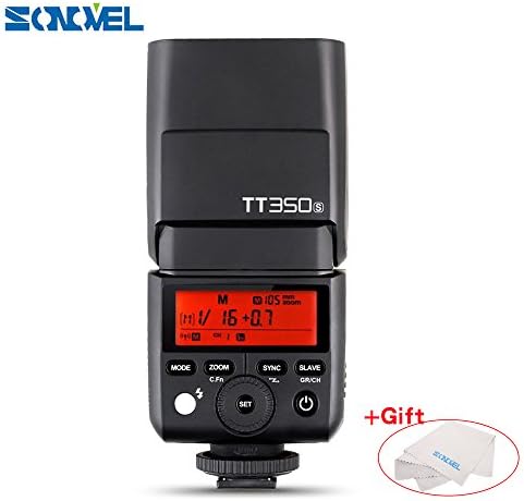 SONOVEL Godox TT350S 2.4G HSS 1/8000s TTL GN36 Wireless Speedlite Flash for Sony A7 A7R A7S A7 II A7R II A7S II A6300 A6000 Mirrorless Cameras 0.1-2.2s Recycle Time 210 Full Power Flashes