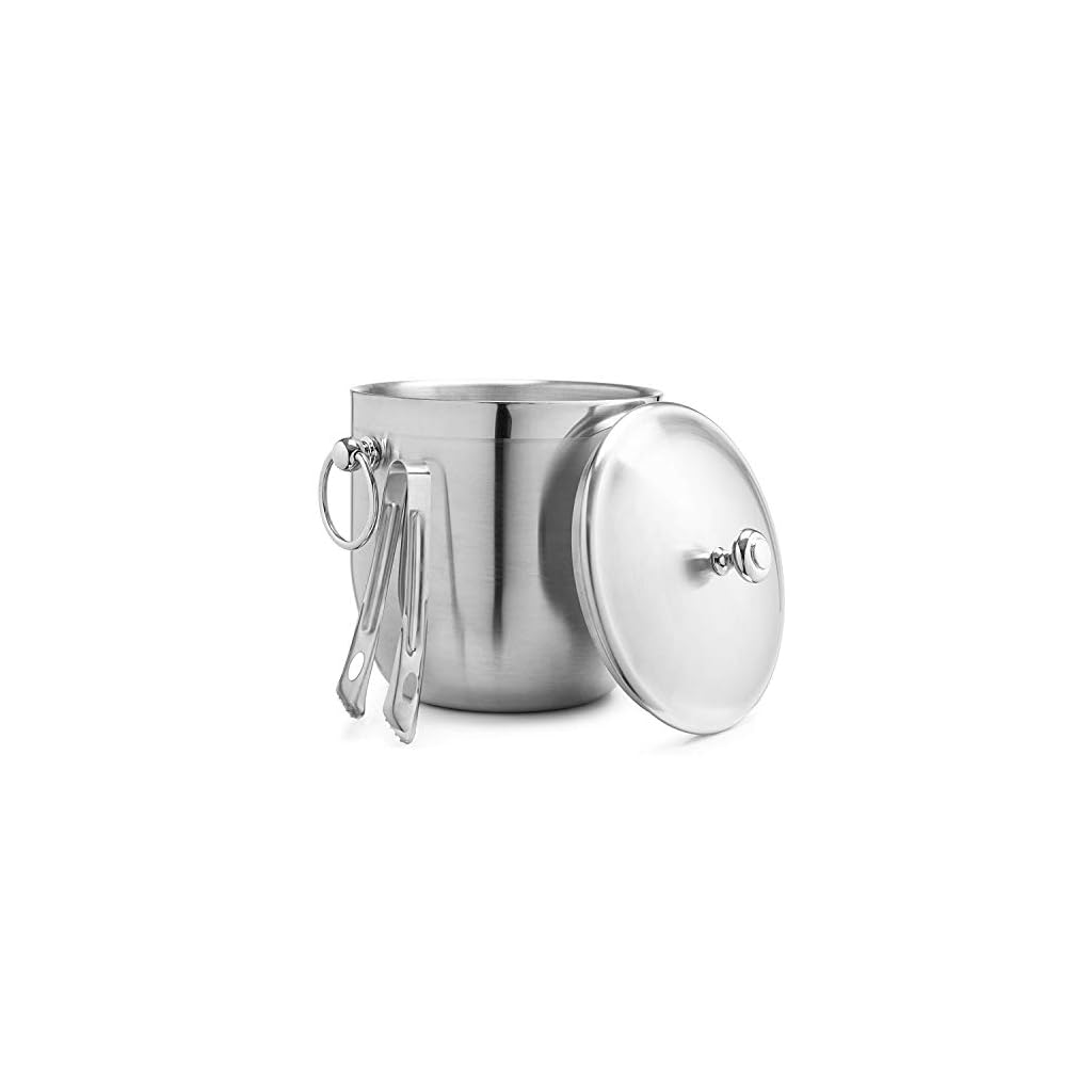 Bellemain Stainless Steel Ice Bucket with Lid Double Wall Insulated