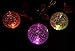 Solaration Crackle Glass Globe Solar Lawn Light, 3.5