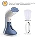 GLAMFIELDS Garment Steamer, 135ml Portable Handheld Clothes Steamer, 25s Fast Heat, 360 Anti-Drip, Powerful Wrinkle Remover, Fabric Travel Steamer for Travel & Business Trips, 5.5ft Cord, 900W-Blue