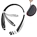 Foldable Bluetooth Headset, Hobest Wireless Bluetooth 4.1 Sports Headphones,Retractable Sweatproof Neckband Design Bluetooth Stereo Earphones for Bluetooth Enabled Devices-SX991(White)