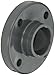 GF Piping Systems PVC Pipe Fitting, Flange, Schedule 80, Gray, 3