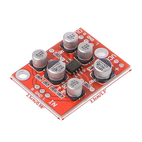 WINGONEER DC 5V-15V 6V 12V AD828 OP Amp Preamplifier Board Stereo Audio Preamp Module