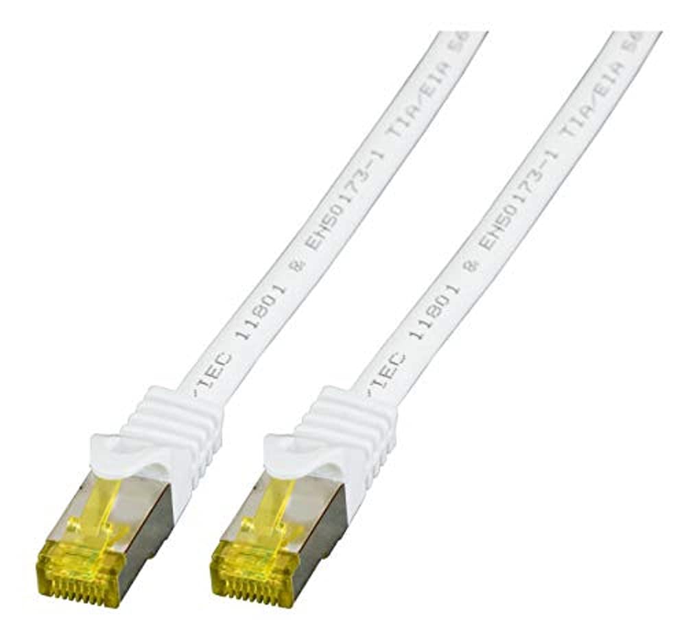 Patch Cable Cat.7 Plug RJ45 6 A S/FTP LSZH 1 m White