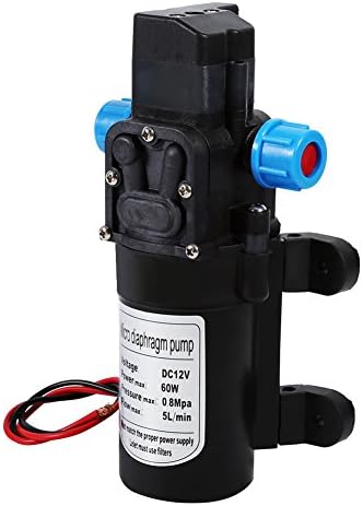 Lyrlody 12V DC Diaphragm Pump 115Psi 5 LPM High Pressure Self Priming