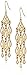 14k Yellow Gold Diamond-Cut Chandelier Drop Earrings, 1.95