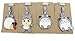 Finex Set of 4 Totoro Travel Luggage ID Tag for Bags Suitcases