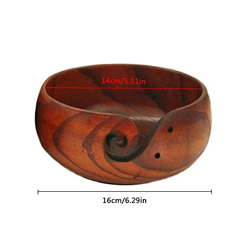 6 Wood+Yarn+Bowl+Knitting+Crochet