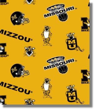 University of Missouri By Sykel - 100% Cotton 44" Wide By the Yard