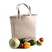 Axe Sickle 4 PCS Canvas Tote Bag Bottom Gusset 16 X 16 X 5 inch Heavy 12oz Tote Shopping Bag, Washable Grocery Tote Bag, Craft Canvas Bag with Handle, White