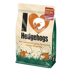 Hedgehog Food 2kg - I Love Hedgehogs - rich, nutritious food for garden hedgehogs. Safe new formula for healthy bones…