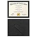 Icona Bay 8.5x11 Certificate Frames - Black, 6 Pack - Contemporary Diploma Frames 8.5 x 11 - Composite Wood Document Frames for Walls or Table Top - Lakeland Collection