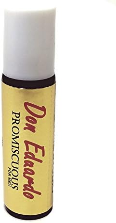 Don Eduardo Promiscuous for Men. A mysterious spicy oriental fragrance infused with all-natural exotic plant oils to attract women, 10ml Amber Glass Roll On Bottle.