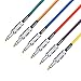 Neewer® 6-Pack 6.5 Ft/2M Durable Guitar Cables with 1/4 Inch Straight to Straight Plugs, Rubber Shielding and Copper Conductors (Green Blue Purple Red Yellow Orange)