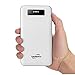 TopMate 20000mah Huge Capacity Power Bank, Three Output Ports(Two 2.1A One 1A), Dual LED Lights, Ninety Percent Conversion, Carbon Fiber Look